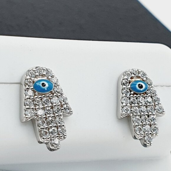 "925 sterling silver luxury CZ earrings for women/girls, Best for RJUS… - Picture 9 of 11